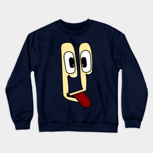 Goofy Funny Face Cartoon Emoji Crewneck Sweatshirt